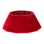 Velvet Christmas Tree Skirt 68cm Foldable Lightweight | Red