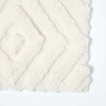 Ikat Pattern Bath Mat | 50 x 80cm | White