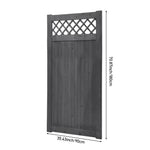 90cm W X 90/120/150/180cm H Rhombus Garden Wood Fence Gate | 180cm