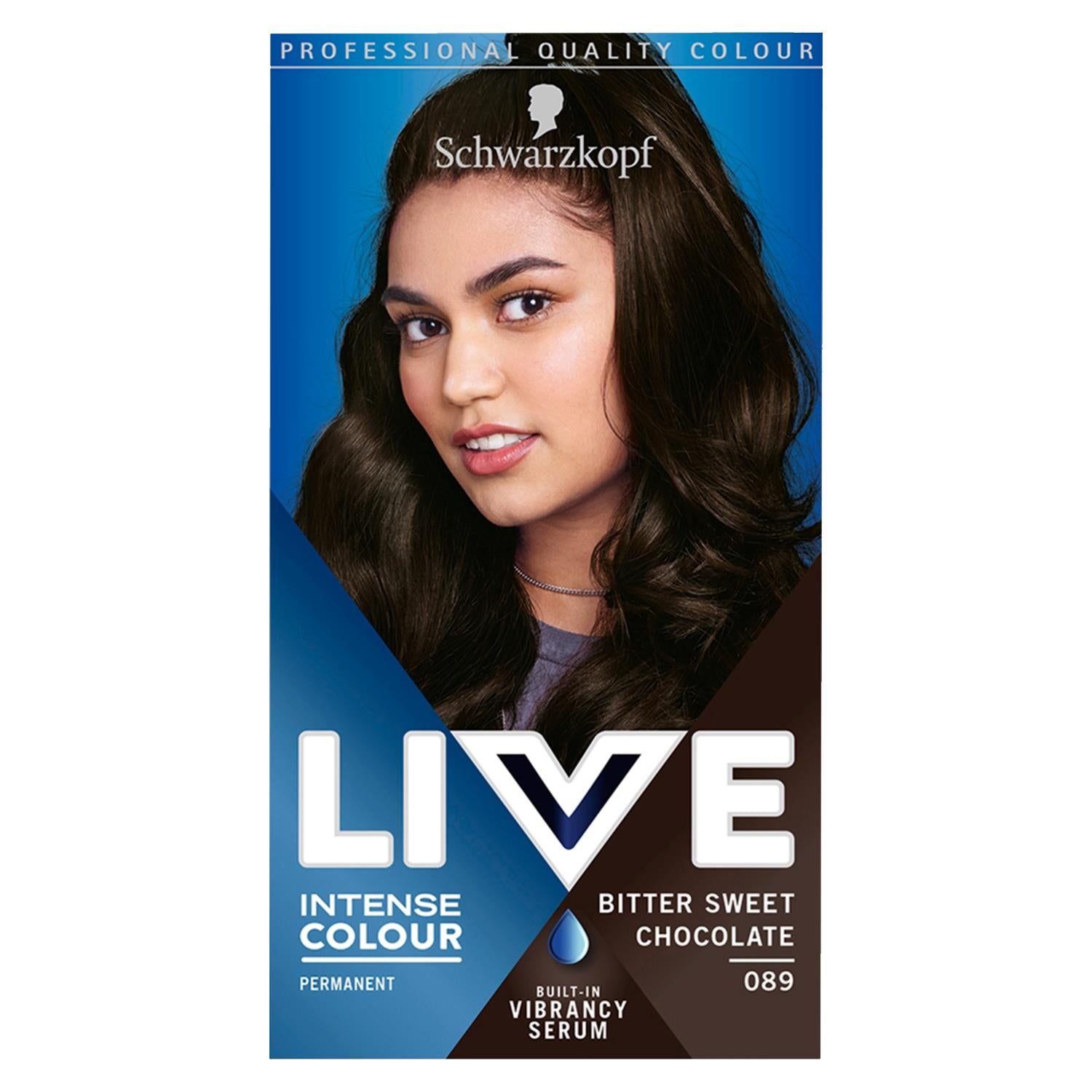 Live Intense Colour Permanent Hair Dye, 089 Bitter Sweet Chocolate