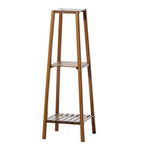 Vintage 3-tier Solid Wood Plant Stand Indoor Plant Display Shelf Rustic Wooden Flower Holder