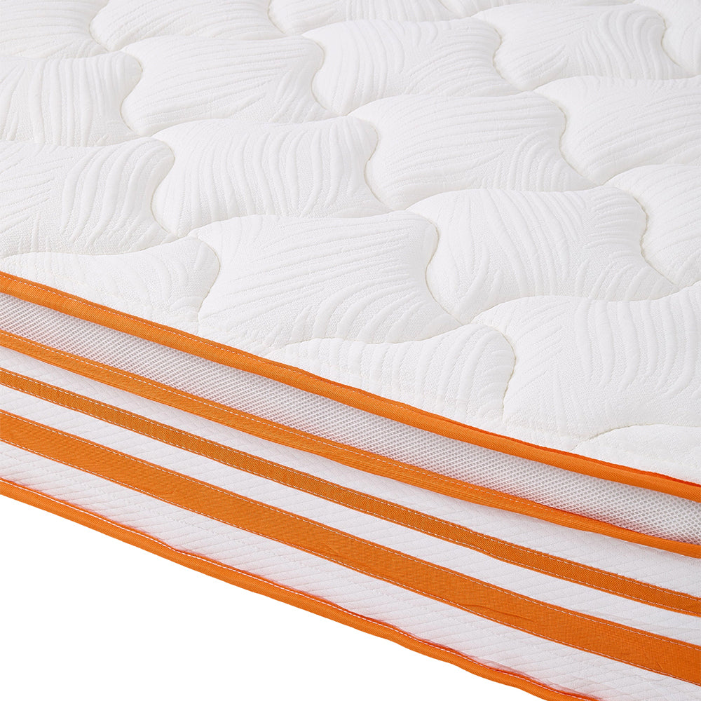 Hybrid Mattress, Medium Firm – Pocket Springs, Breathable Foam, Fire-resistant, Edge Support | Double