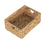 Shallow Water Hyacinth Storage Basket | Large | Brown