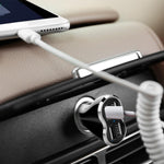 Powerful & 4-port Universal Usb Car Charger Black