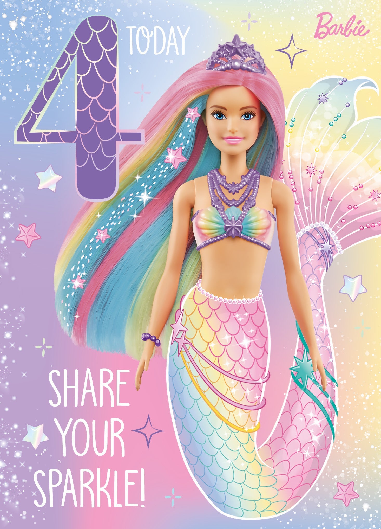 Age 4 Birthday Card Official Product