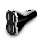 Powerful & 4-port Universal Usb Car Charger Black
