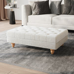 Breeins Teddy Fleece Upholstered Footstool