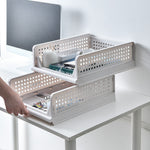 Foldable Stackable Drawer Storage Basket