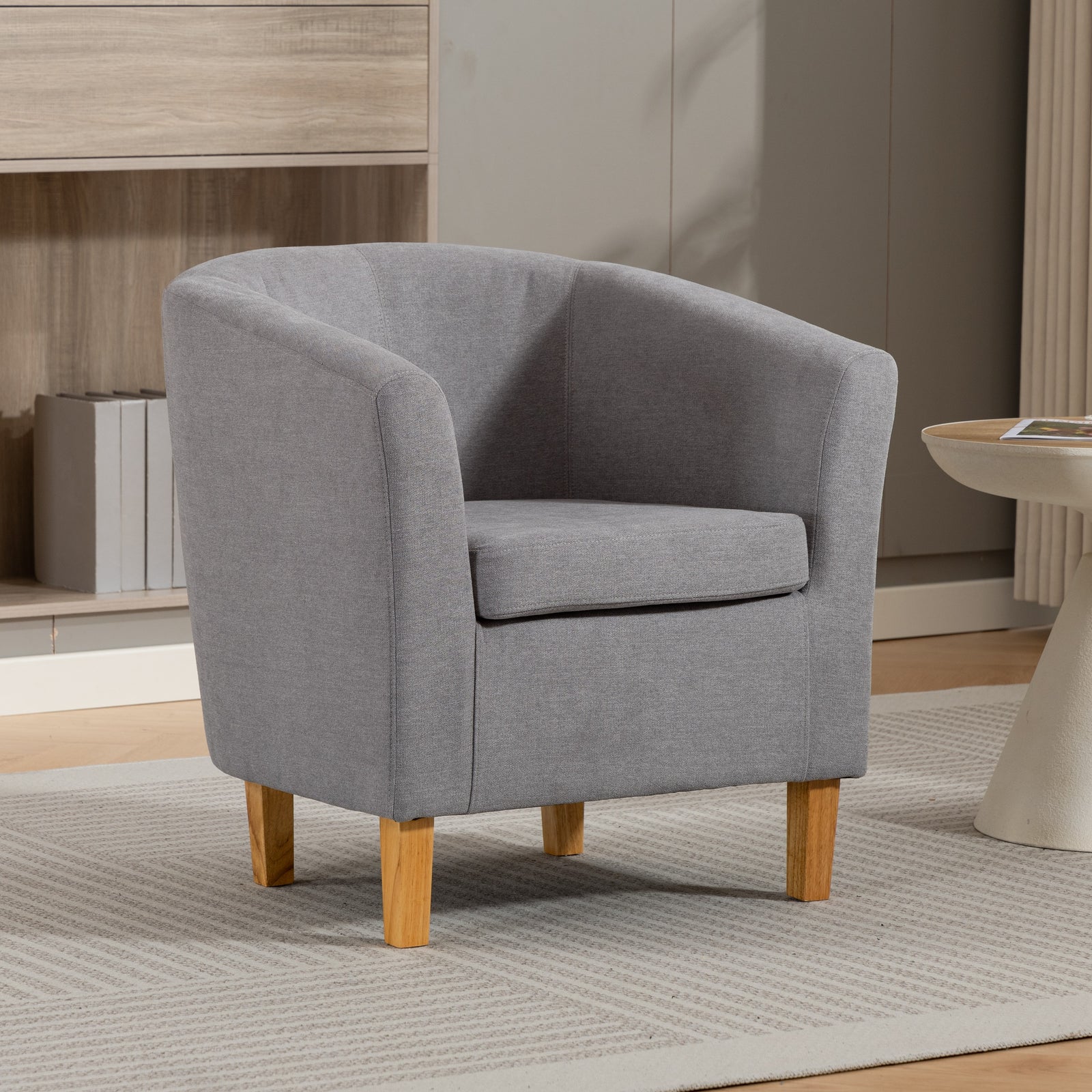 Millie Fabric Accent Chair | Grey