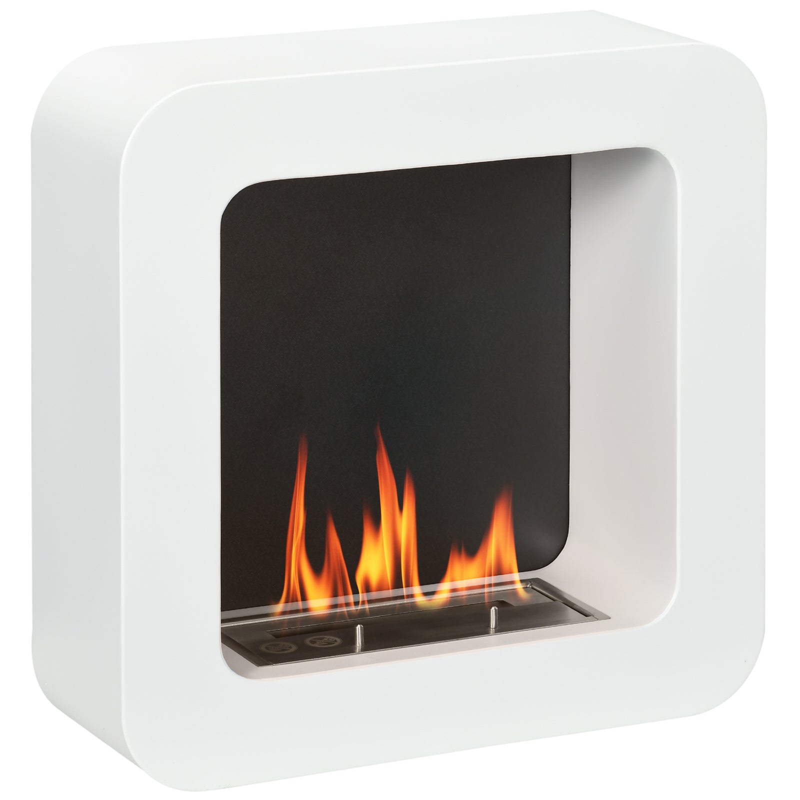 Wall Mounting Bio Ethanol Fireplace Heater Burning 1l Tank
