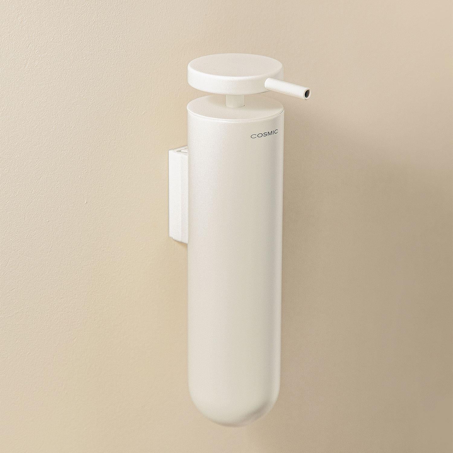 Wall Mounted Soap Dispenser, 185ml Capacity, White, Geyser Collection