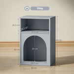 Bedside Table, Modern Bedside Cabinet For Bedroom | Grey