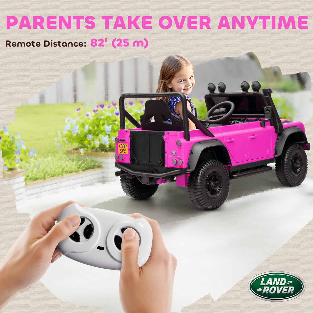 Kids Ride On Car, 12v Battery-powered Electric Car W/ Remote | Pink