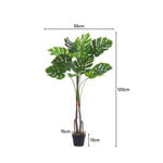 120cm/155cm/170cm Artificial Monstera Deliciosa Tree In Pot For Decoration | Small