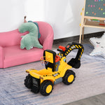 3-in-1 Kids Ride-on Tractor Scooter W/ Storage Basketball Net 1.5-4 Yrs
