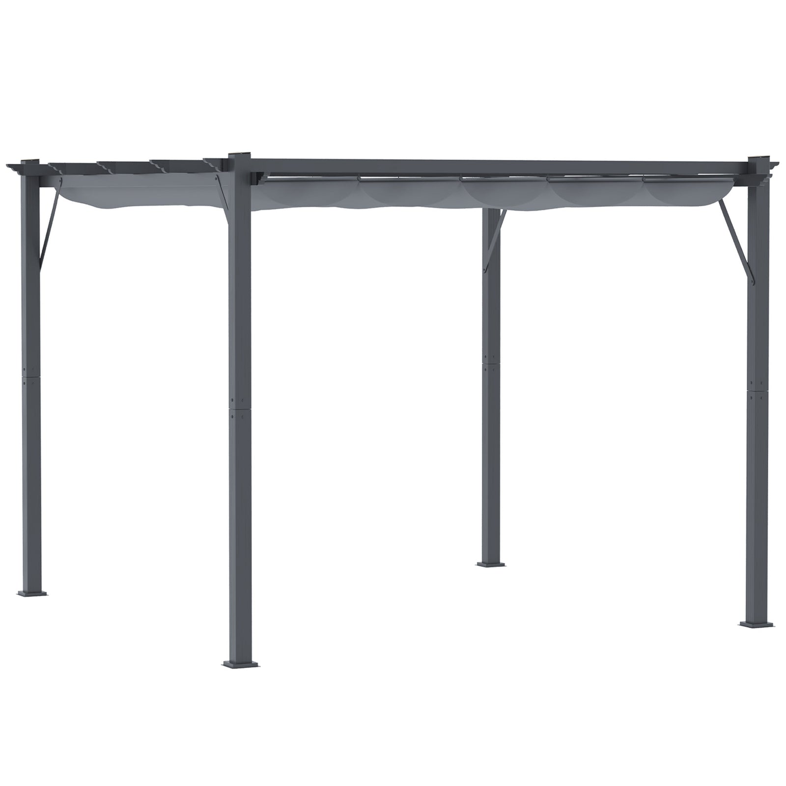 3x3(m) Pergola Gazebo Sun Shade Shelter Aluminium Canopy
