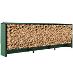 Metal Firewood Rack, Log Holder, 300 X 36 X 99 Cm | Green