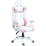 Gaming Chair W/ Headrest Support | Pink