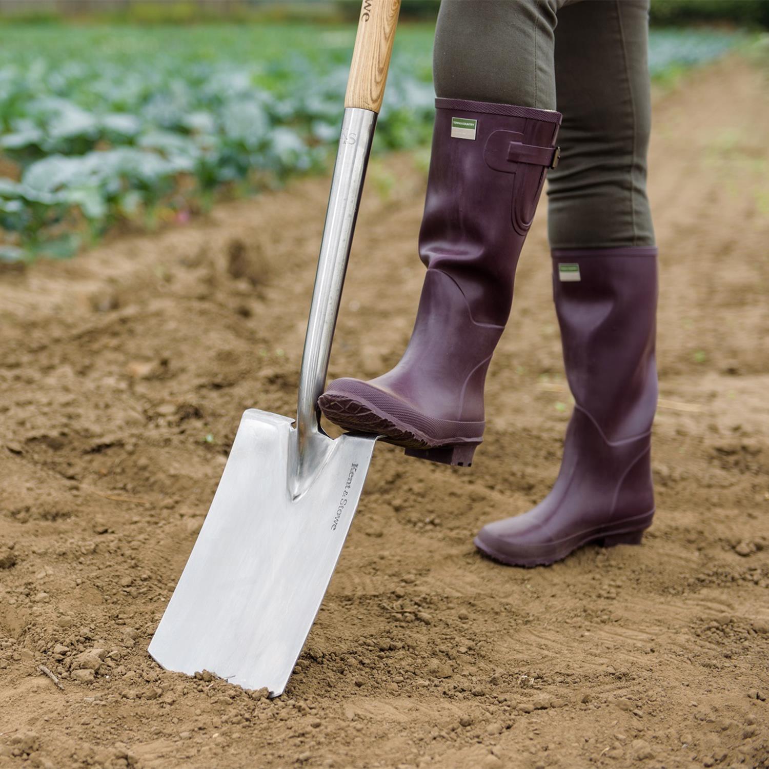 Stainless Steel Digging Spade Rust Resistant Fsc For Gardening | Silver