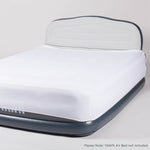 Specially Designed Fitted Sheet | Double Fitted | White