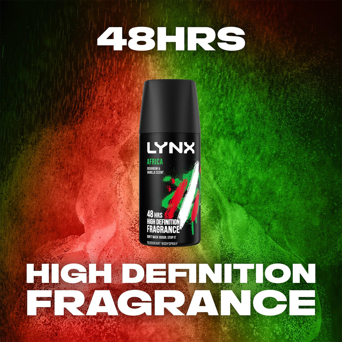 Body Spray Africa 48h High Definition Fragrance Deodorant For Men 35ml | Set of 12