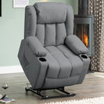 Sheridan Dual Motor Electric Riser Recliner With Massage And Heat | Grey