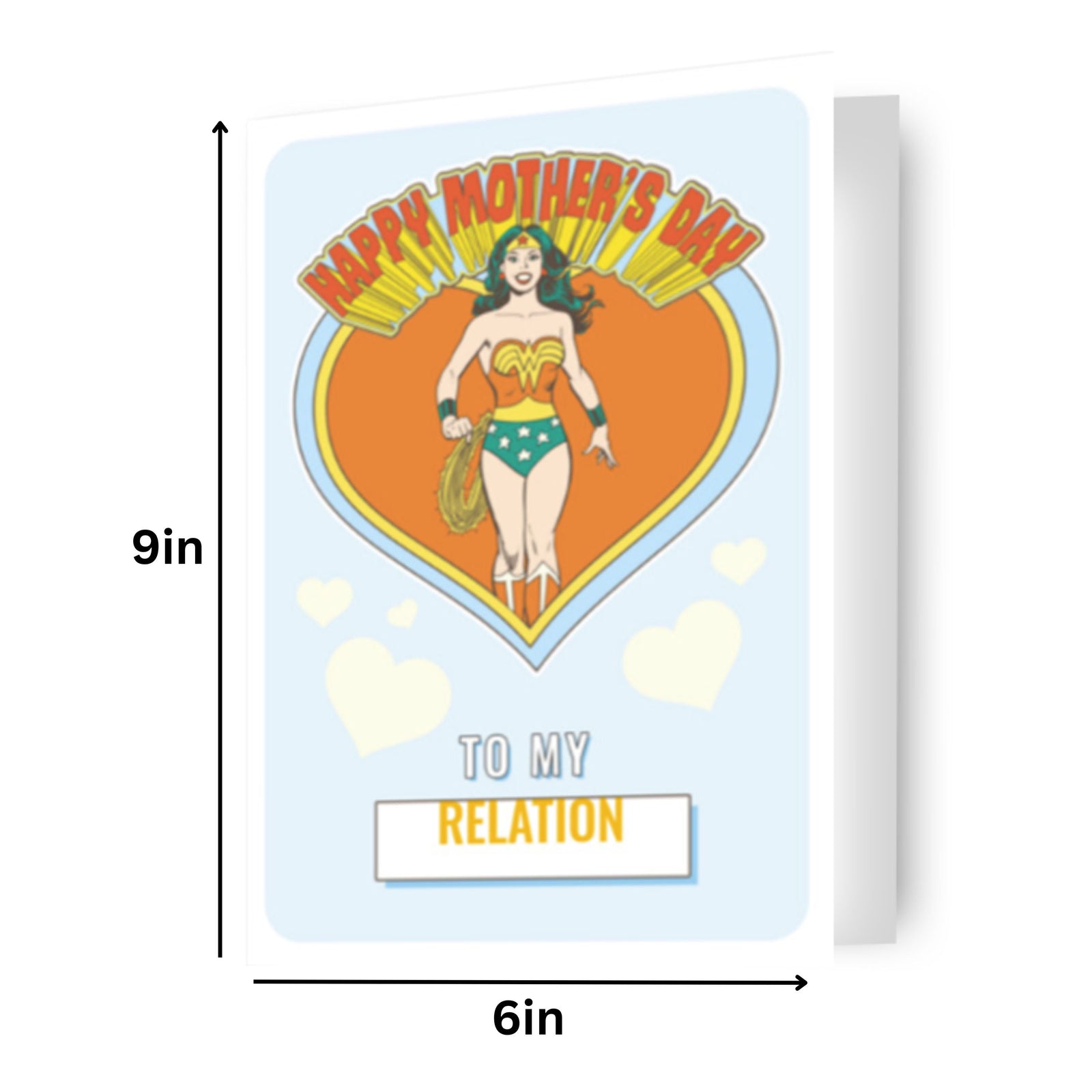 Wonder Woman Mother's Day Personalised Card 'to My ...' Official Product