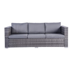 Dunham Grey 4-seater Rattan Sofa Set With Coffee Table For Stylish Outdoor Living | 4 | Grey