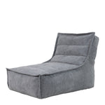 Otto Cord Lounger Bean Bag Chair, Charcoal Grey