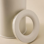 Bathroom Bin, 5l, Easy Bag Fixing, White Stainless Steel Geyser Collection