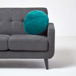 Luxury Velvet Round Cushion | 40cm x 40cm | Emerald Green