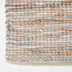 Madras Leather Hemp Rug | 150cm x 95cm | Natural