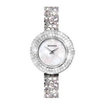 Sekonda Silver Crystal Bracelet Strap Watch With White Dial