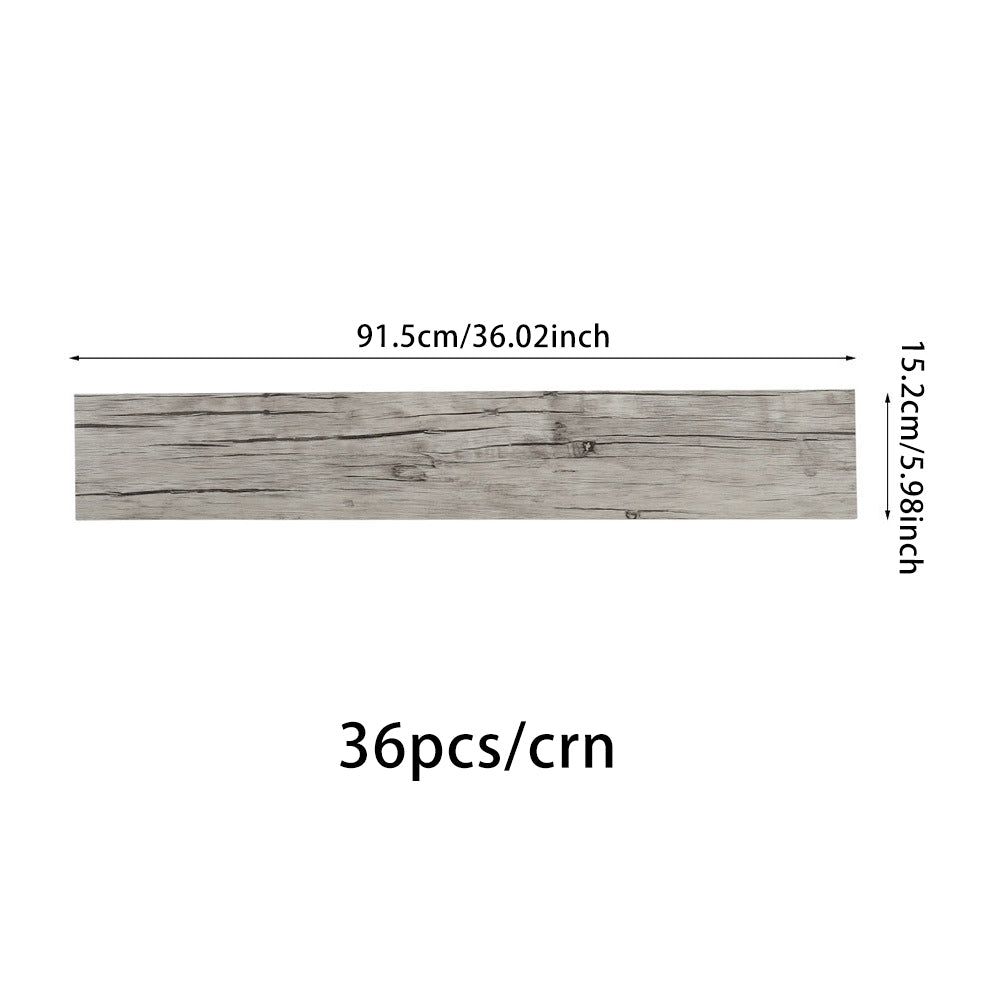 Diy Self-adhesive Pvc Wood Flooring Rustic Lifelike Wood Grain