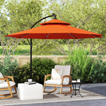 3m Cantilever Banana Parasol, Double Roof