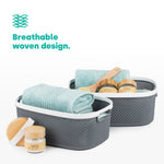 Kovan Grey Woven Basket - 14l