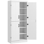 Freestanding Cupboard With 6 Tier Shelves