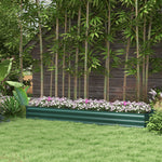 Galvanised Raised Bed For Garden, Outdoor Elevated Planter Box | Green