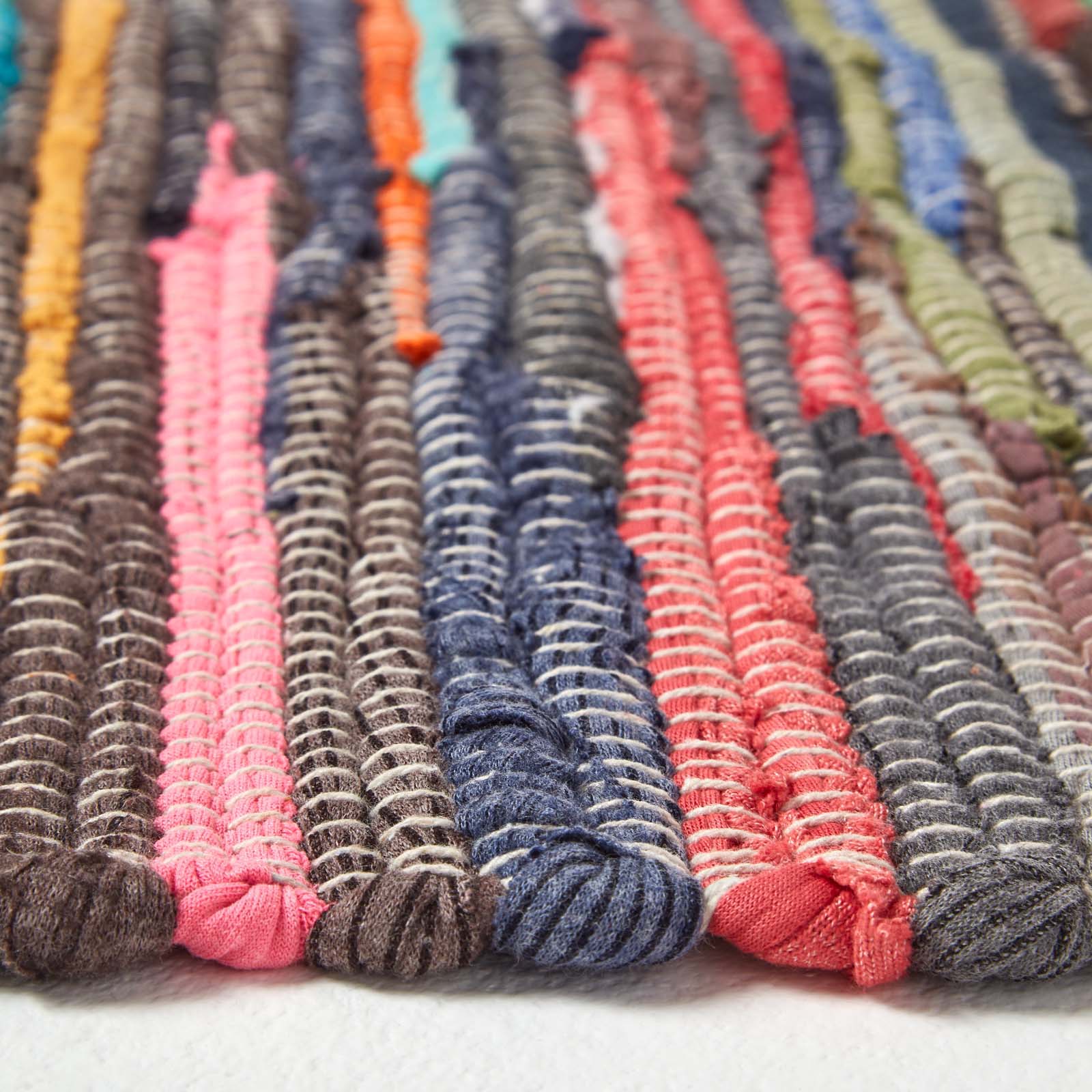 Recycled Cotton Chindi Rug | 120cm x 180cm | Multi Colour