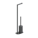 Paper Holder With Toilet Brush, Matt Black, Architect S+ Collection