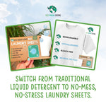 Non-Bio Laundry Detergent Sheets x 60 (Fragrance-Free)