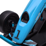 24v Electric Go Kart For Kids With Music, Horn Honking, Slow Start | Blue