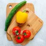 BlauKe Bamboo Chopping Board Set Of 3 - Wooden Chopping Board Set In 3 Sizes (small, Medium, Large) - Cutting Boards For Kitchen
