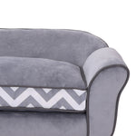 Dog Sofa Cat Couch Bed For Xs Dogs W/ Removable Sponge Cushion | Gray