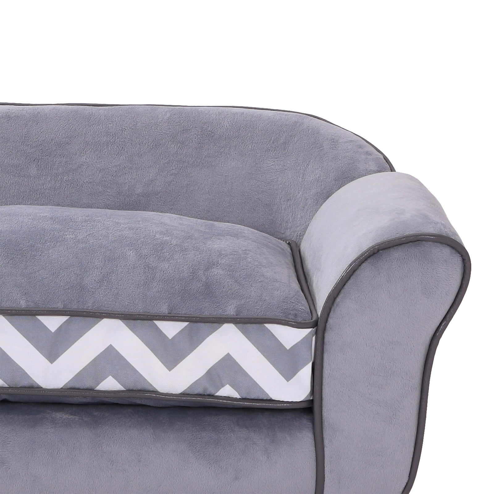 Dog Sofa Cat Couch Bed For Xs Dogs W/ Removable Sponge Cushion | Gray