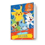 Pokemon Personalise Birthday Card With Sticker Sheet Official Product