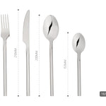 Cutlery Sets Stainless Steel 24 Piece Set Forged Handle