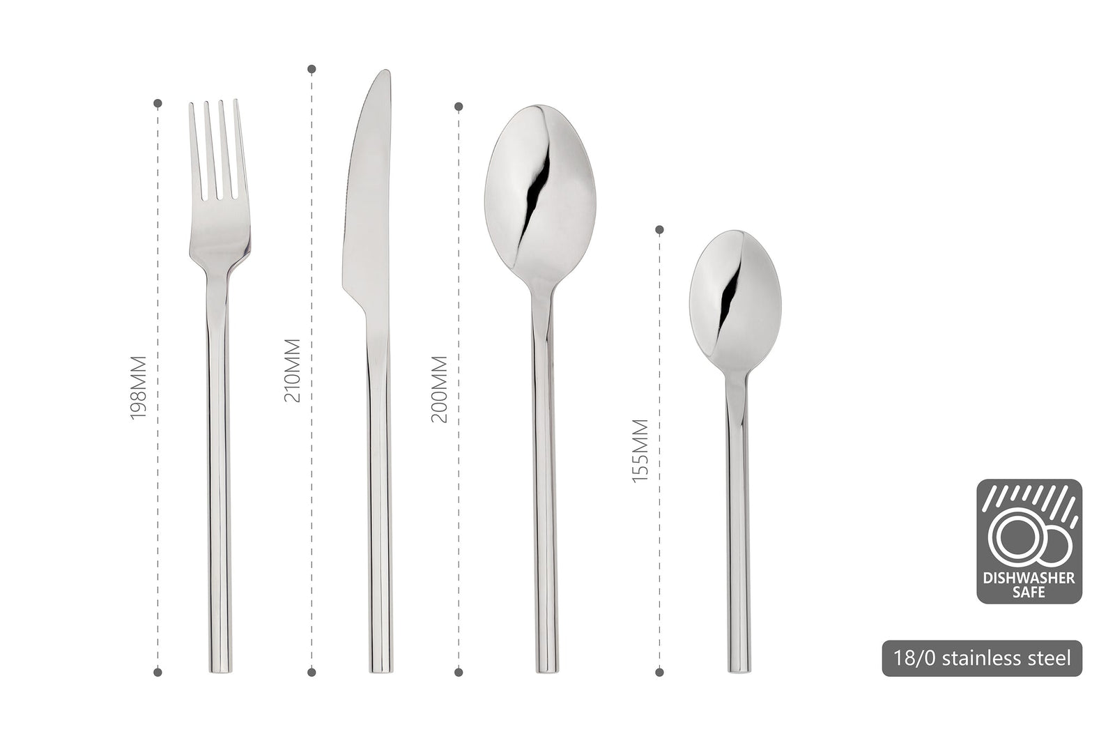 Cutlery Sets Stainless Steel 24 Piece Set Forged Handle