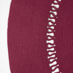 Crochet Braided Round Rug | 150cm | Plum