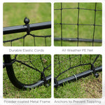 Rebounder Net Practise Football Target Goal | Black